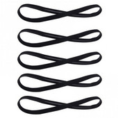 5 vnt Candy Color Moterų Vyrų Joga Plaukų Juostos Sportinės Galvos Juostelės Merginoms Sportinės Neslystančios Elastinės Guminės Prakaito juostos Futbolas Bėgimas