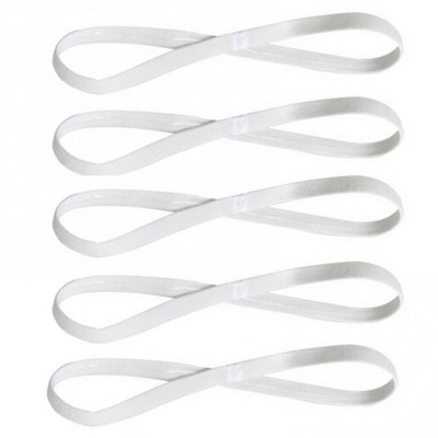 5 vnt Candy Color Moterų Vyrų Joga Plaukų Juostos Sportinės Galvos Juostelės Merginoms Sportinės Neslystančios Elastinės Guminės Prakaito juostos Futbolas Bėgimas