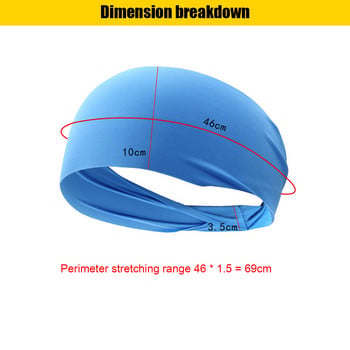 1-3 бр. Модна спортна лента за пот, дишаща, абсорбираща лента за глава, пот, лента за коса, лента за глава, супер еластична, мека, гладка, фитнес йога фитнес