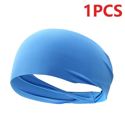 1-3 vnt. Madinga sportinė prakaito juosta, kvėpuojanti, sugerianti galvos juosta, prakaituojama plaukams, ypač elastinga, minkšta, sklandi, fitneso jogos sporto salė