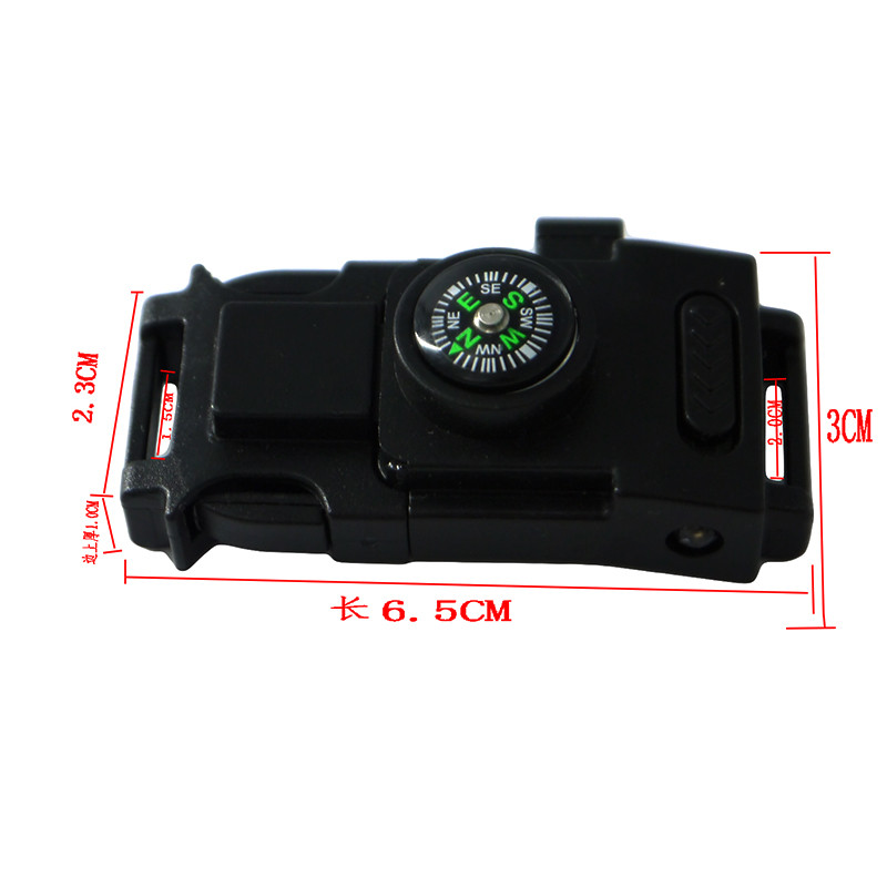 Instrumente de supraviețuire Cataramă fluier de supraviețuire Cataramă brățară Paracord multifuncțională cu lumină LED pentru camping drumeții instrumente EDC