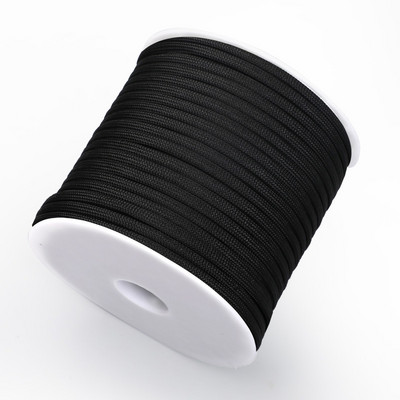 550 Military 50M/100M 7-südamikuga paracord-köis, 4 mm polüestrist langevarjunöör telkimistelgi ellujäämisvihmavarjutelgi komplekt