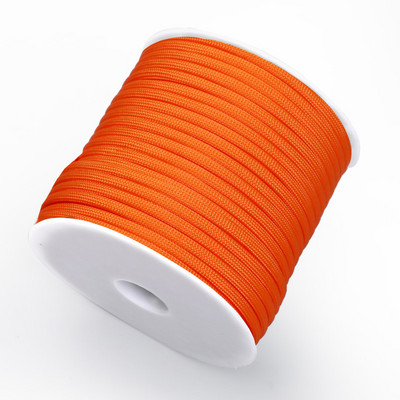 550 Military 50M/100M 7-südamikuga paracord-köis, 4 mm polüestrist langevarjunöör telkimistelgi ellujäämisvihmavarjutelgi komplekt