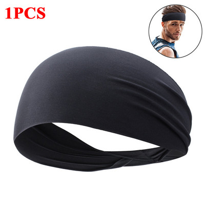 1–8 vnt. kvėpuojanti sportinė galvos juosta, skirta vyrams, moteriškoms moterims, „Unisex Yoga Fitness“ greitai džiūstanti elastinga plaukų juosta, skirta važinėtis dviračiu lauke