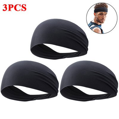 1–8 vnt. kvėpuojanti sportinė galvos juosta, skirta vyrams, moteriškoms moterims, „Unisex Yoga Fitness“ greitai džiūstanti elastinga plaukų juosta, skirta važinėtis dviračiu lauke