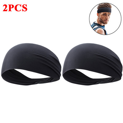 1–8 vnt. kvėpuojanti sportinė galvos juosta, skirta vyrams, moteriškoms moterims, „Unisex Yoga Fitness“ greitai džiūstanti elastinga plaukų juosta, skirta važinėtis dviračiu lauke