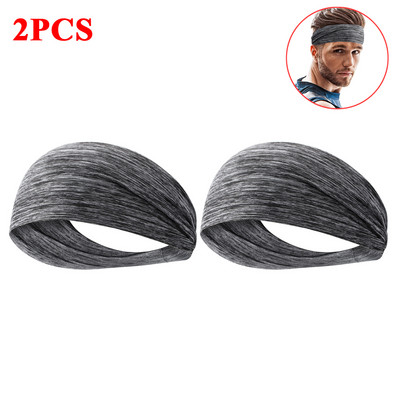 1–8 vnt. kvėpuojanti sportinė galvos juosta, skirta vyrams, moteriškoms moterims, „Unisex Yoga Fitness“ greitai džiūstanti elastinga plaukų juosta, skirta važinėtis dviračiu lauke