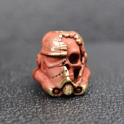 Soldat mort Skull Face Cască Cuțit Snur Cuțit Mărgele Paracord Mărgele Charms din alamă Instrument EDC Brățară de supraviețuire Accesorii DIY