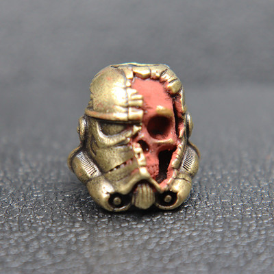 Soldat mort Skull Face Cască Cuțit Snur Cuțit Mărgele Paracord Mărgele Charms din alamă Instrument EDC Brățară de supraviețuire Accesorii DIY