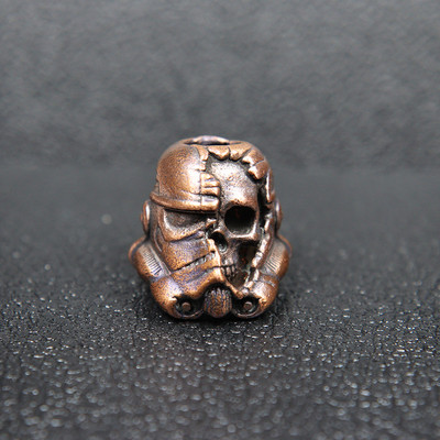 Soldat mort Skull Face Cască Cuțit Snur Cuțit Mărgele Paracord Mărgele Charms din alamă Instrument EDC Brățară de supraviețuire Accesorii DIY