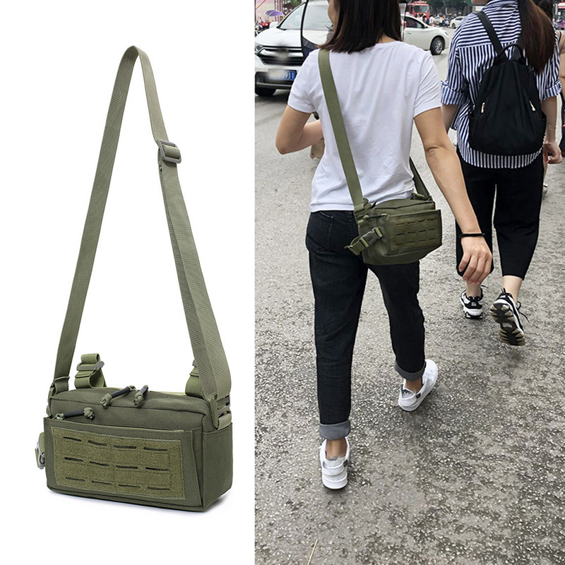 Taktička vojna Molle kurirska torba Sportske Crosscody torbe Sling Pack Višenamjenska ručna torba Vodootporna putna torba oko struka za penjanje
