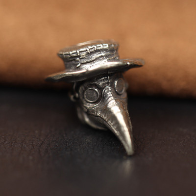 Keskaegne Euroopa Pika noka mask Doctor Messingist Nuga Helmes Paelad Ripatsid DIY Paracord EDC Välistööriist Kootud Riputus Aksessuaarid