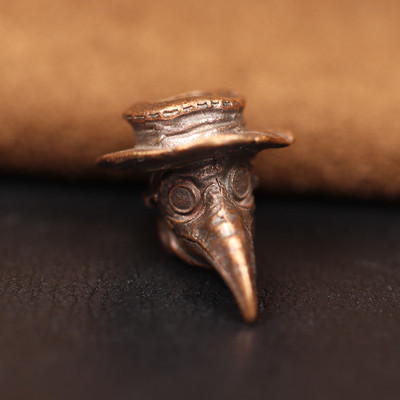 Keskaegne Euroopa Pika noka mask Doctor Messingist Nuga Helmes Paelad Ripatsid DIY Paracord EDC Välistööriist Kootud Riputus Aksessuaarid