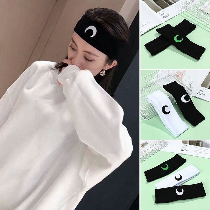 Moon Soft Sport Smink Fejfedő Hajpántok Fejpánt Jóga Hajpánt Tánc Bandana