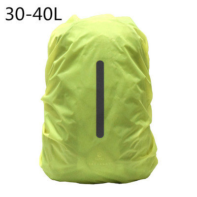 Peegeldav veekindel seljakott, vihmakate, õues sport Öörattasõidu ohutus Kerge vihmakattega kott Matkakott matkamiseks 20-75L