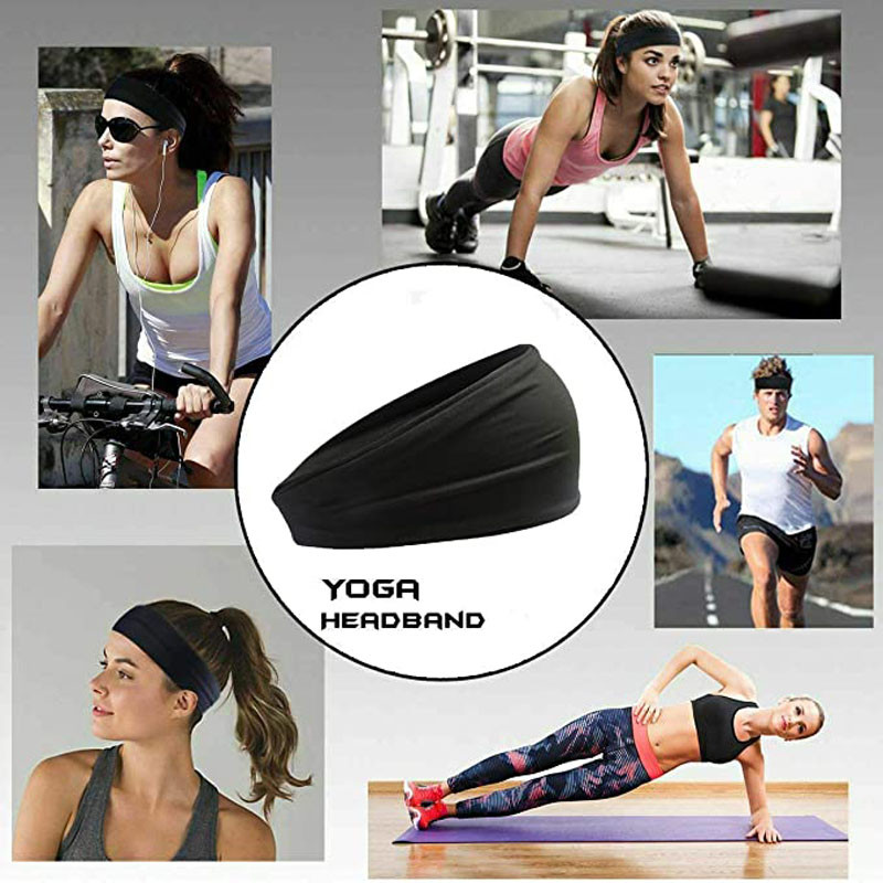 1 buc. Bentită sport absorbantă Alergare Ciclism Yoga Bentite pentru transpirație Femei Bărbați Benzi pentru păr Panglică pentru păr Fitness Sală Accesorii pentru yoga