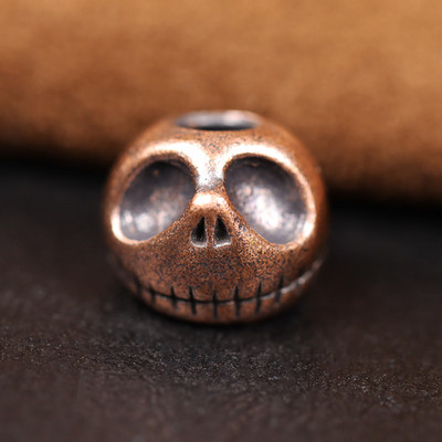 Kõrvitsa pealuupea messingist noapärl EDC välitingimustes meisterdatud Paracord kootud kaelapaeltega ripats Käsitsi valmistatud punk võlusid ehtetarvikute tööriist