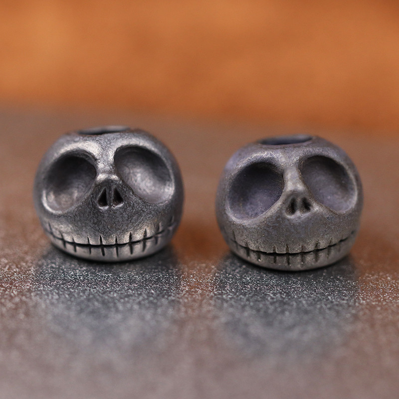 Kõrvitsa pealuupea messingist noapärl EDC välitingimustes meisterdatud Paracord kootud kaelapaeltega ripats Käsitsi valmistatud punk võlusid ehtetarvikute tööriist