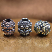 Retro mesingana lotosova latica Nož Perla EDC Outdoor Alat DIY Paracord Pletena uzica Privjesci Narukvice Razmaknice Perle Viseći nakit