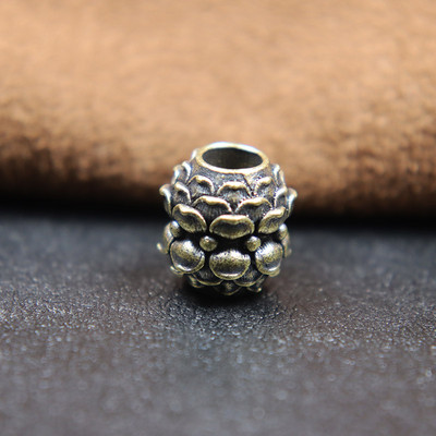 Retro mesingana lotosova latica Nož Perla EDC Outdoor Alat DIY Paracord Pletena uzica Privjesci Narukvice Razmaknice Perle Viseći nakit