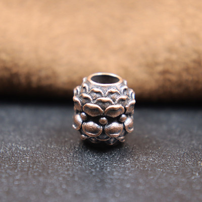 Retro mesingana lotosova latica Nož Perla EDC Outdoor Alat DIY Paracord Pletena uzica Privjesci Narukvice Razmaknice Perle Viseći nakit