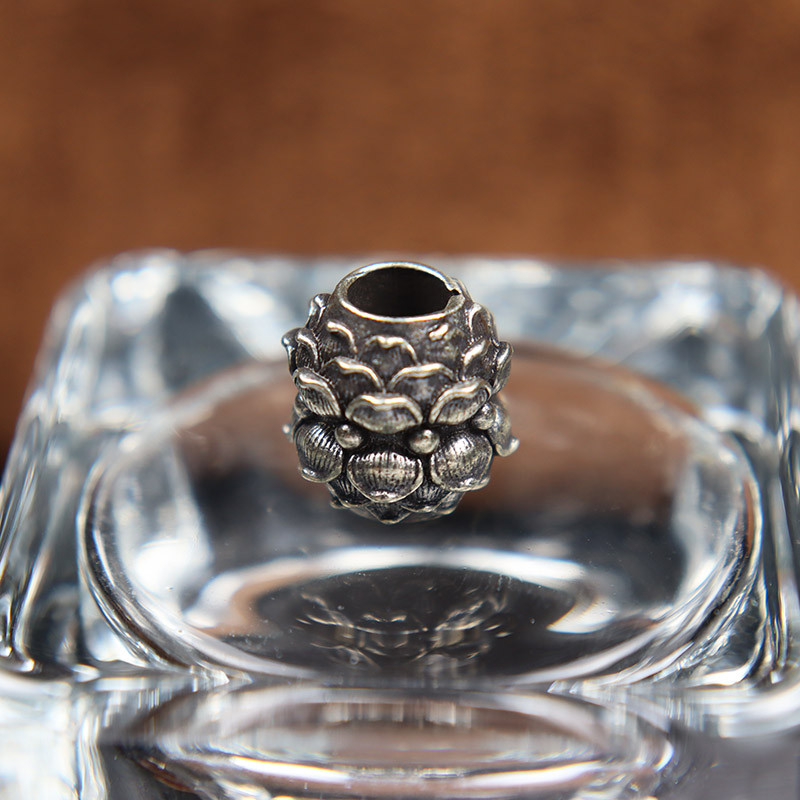 Retro mesingana lotosova latica Nož Perla EDC Outdoor Alat DIY Paracord Pletena uzica Privjesci Narukvice Razmaknice Perle Viseći nakit