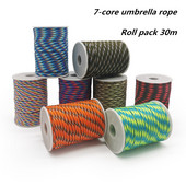 7-Core 550 Paracord 100FT(31M) 4mm Parașuta Snur Kit de frânghie de supraviețuire pentru camping în aer liber Umbrelă Cort Snur Curea