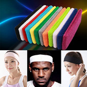 Bentiță sport Bărbați Femei Alergare Yoga Pilates Baschet GYM Benzi de păr Bumbac Transpirație Stretch Turban Elasticitate Bentite