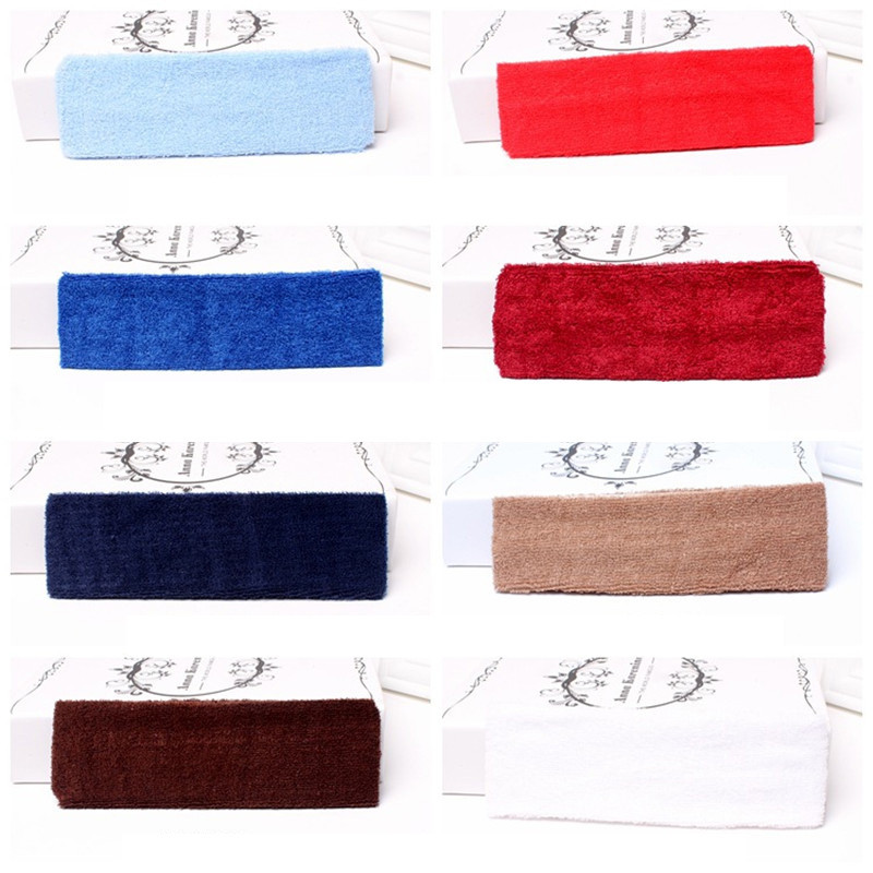 Bentiță sport Bărbați Femei Alergare Yoga Pilates Baschet GYM Benzi de păr Bumbac Transpirație Stretch Turban Elasticitate Bentite