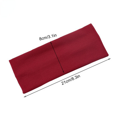 Riebaluotos jogos plaukų juostos Sportinės elastinės galvos juostos šokių dviratininkų megztos aukštos kokybės plačios galvos juostos, tamprios juostelės, sporto aksesuaras