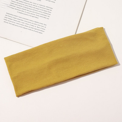 Riebaluotos jogos plaukų juostos Sportinės elastinės galvos juostos šokių dviratininkų megztos aukštos kokybės plačios galvos juostos, tamprios juostelės, sporto aksesuaras