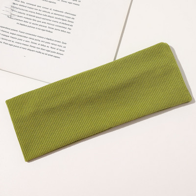 Riebaluotos jogos plaukų juostos Sportinės elastinės galvos juostos šokių dviratininkų megztos aukštos kokybės plačios galvos juostos, tamprios juostelės, sporto aksesuaras