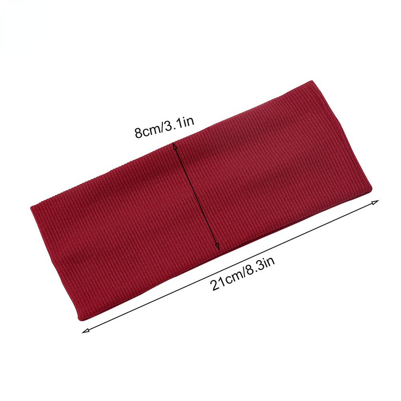 Riebaluotos jogos plaukų juostos Sportinės elastinės galvos juostos šokių dviratininkų megztos aukštos kokybės plačios galvos juostos, tamprios juostelės, sporto aksesuaras