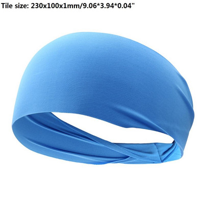 Kvėpuojanti sportinė galvos juostelė vyrams Moteriška Unisex Yoga Fitness Greitai džiūstanti elastinė plaukų juosta, skirta važinėtis dviračiu lauke