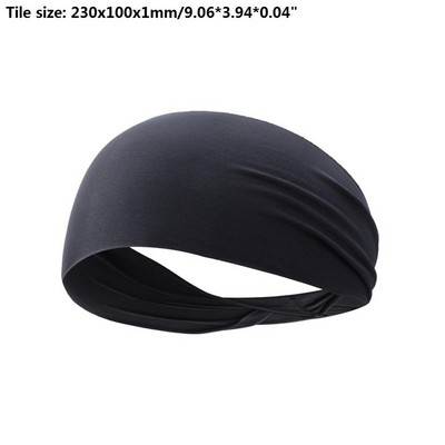 Kvėpuojanti sportinė galvos juostelė vyrams Moteriška Unisex Yoga Fitness Greitai džiūstanti elastinė plaukų juosta, skirta važinėtis dviračiu lauke