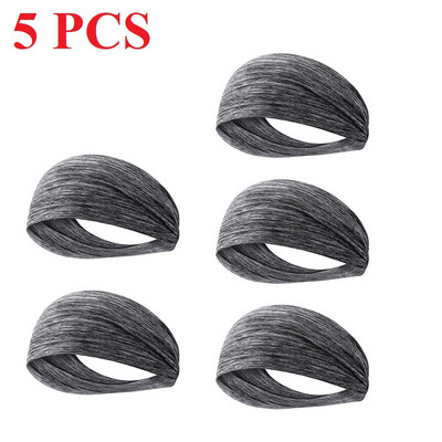 Kvėpuojanti sportinė galvos juostelė vyrams Moteriška Unisex Yoga Fitness Greitai džiūstanti elastinė plaukų juosta, skirta važinėtis dviračiu lauke