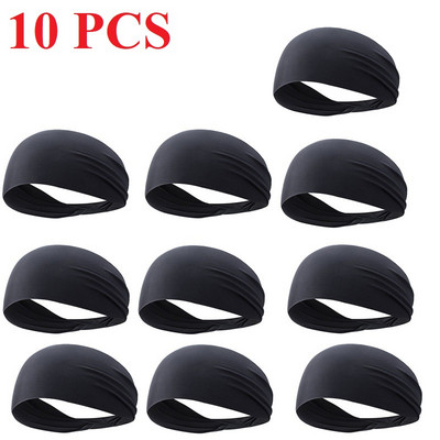 Kvėpuojanti sportinė galvos juostelė vyrams Moteriška Unisex Yoga Fitness Greitai džiūstanti elastinė plaukų juosta, skirta važinėtis dviračiu lauke