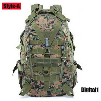 Rucsac de exterior 40L 15L Rucsac Molle pentru bărbați, impermeabil, tacical, militar, pentru călătorii, alpinism, camping, drumeții, sport, geantă