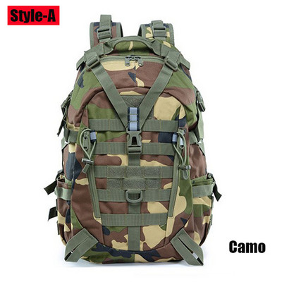 Rucsac de exterior 40L 15L Rucsac Molle pentru bărbați, impermeabil, tacical, militar, pentru călătorii, alpinism, camping, drumeții, sport, geantă