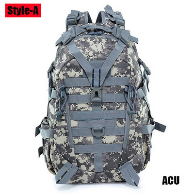 Rucsac de exterior 40L 15L Rucsac Molle pentru bărbați, impermeabil, tacical, militar, pentru călătorii, alpinism, camping, drumeții, sport, geantă