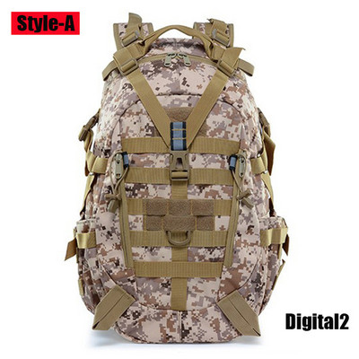Rucsac de exterior 40L 15L Rucsac Molle pentru bărbați, impermeabil, tacical, militar, pentru călătorii, alpinism, camping, drumeții, sport, geantă
