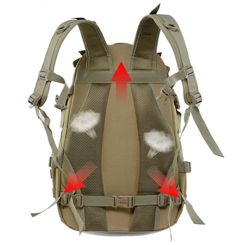 Rucsac de exterior 40L 15L Rucsac Molle pentru bărbați, impermeabil, tacical, militar, pentru călătorii, alpinism, camping, drumeții, sport, geantă