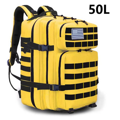 50L 1000D nailonist veekindel taktikaline Mochilase seljakott Army Molle sõjaväekott Matkajahi ja reisiseljakott koos jalanõude taskuga