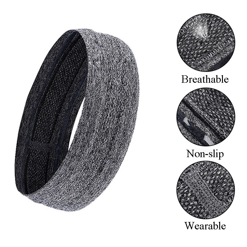 Férfi izzadságszalag sport Fejpánt Stretch Elasztikus Női Jóga Futás hajgumi fitnesz Kültéri Sport Fejfedő Fitness Sportbiztonság
