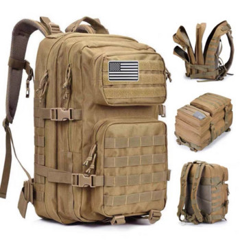 Σακίδιο πλάτης 50L 1000D Nylon Αδιάβροχο Tactical Mochilas Military Bag Large Molle Camping Πεζοπορία Αναρρίχηση Αθλητικό Ταξίδι EDC Σακίδιο πλάτης