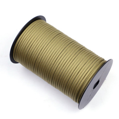 100M 550 Military Standard Σχοινί Paracord 9-πύρηνων 4 χιλιοστών Κορδόνι επιβίωσης ομπρέλας σκηνής ομπρέλας