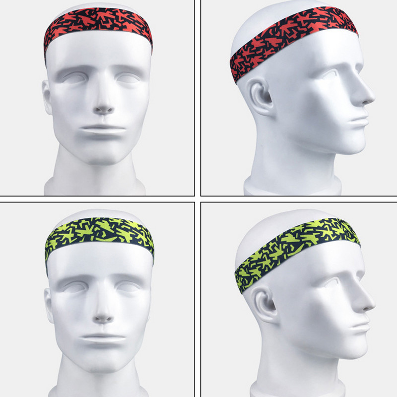 Banda de transpirație pentru ciclism Yoga Sport Bandă pentru transpirație Anti-alunecare Femei Bărbați Respirabil Baschet Fitness Volei Ciclism Banda de păr