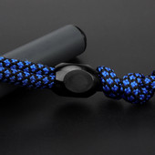 Titaanist mustast helmest vihmavari, köis, nuga helmed, ripats, titaanisulamist, paracord, lihtsad käevõrud, ehted, kingitus.