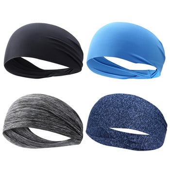 1-10 τμχ Fashion Sports Sweatband Αναπνεύσιμη απορροφητική κεφαλή ιδρώτα Ζάντα κεφαλής μαλλιών Super Elastic Soft Smooth Fitness Yoga Gym