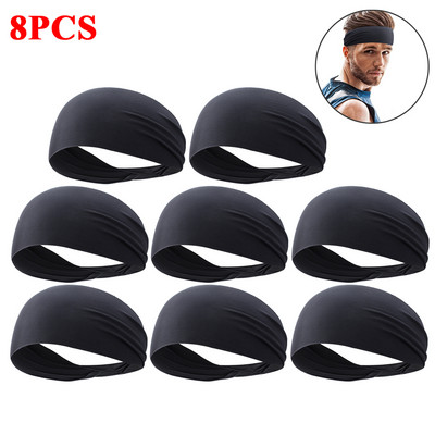 1-10 KOM. Modna sportska znojnica, prozračna, upijajuća traka za glavu, traka za glavu za kosu, super elastična, mekana, glatka, fitnes, joga, teretana